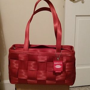 Harveys red medium satchel